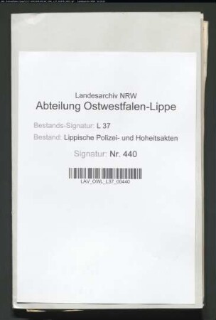 Geleit für die Juden zu Schwalenberg