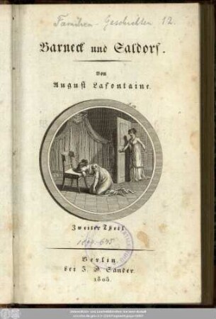 Zwölfter Band = Zweiter Theil: Familiengeschichten