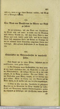 273. Schädlichkeit der Mitternachtseite in mancherlei Fällen