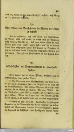 273. Schädlichkeit der Mitternachtseite in mancherlei Fällen