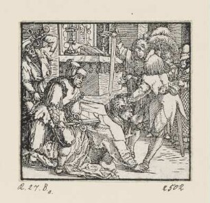 Heiliger Petrus Martyr, aus: "Sanctorum et martyrum Christi icones quaedam artificiosissimae", Frankfurt am Main 1551