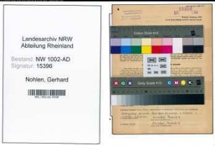 Entnazifizierung Gerhard Nohlen, geb. 03.02.1908 (Verw.Assistent)