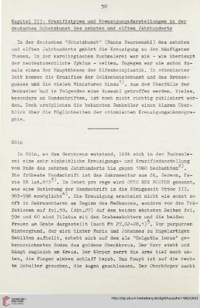 Kapitel III: Kruzifixtypen und Kreuzigungsdarstellungen in der deutschen Schatzkunst des zehnten und elften Jahrhunderts