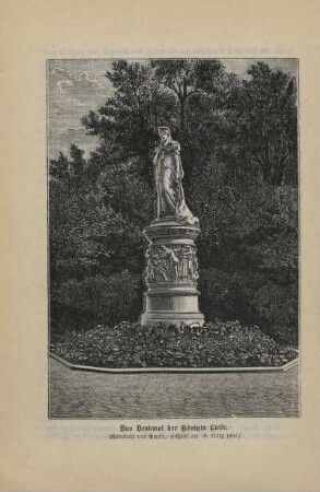 Das Denkmal der Königin Luise. ...