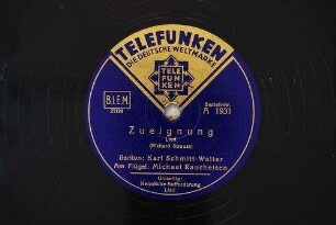 Zueignung : Lied / (Richard Strauss)