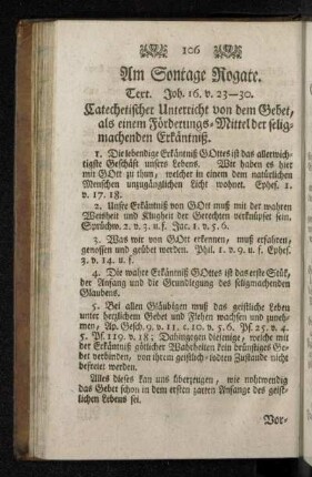 Am Sontage Rogate.