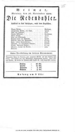 Die Nebenbuhler
