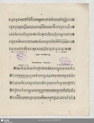Trombone Alto. / Trombone Tenore.