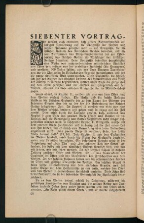 90-102, Siebenter Vortrag