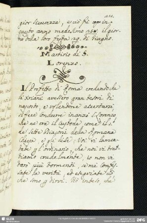 Martirio di San Lorenzo.