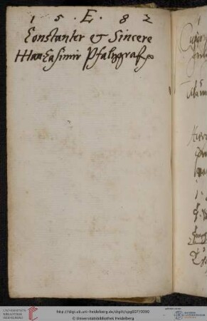 Stammbucheinträge, 1582/1583 (119 Einträge)