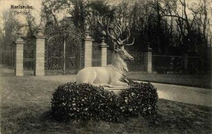 Erster Weltkrieg - Feldpostkarten. "Karlsruhe - Parktor"