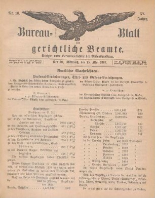 Nr. 10, 15. Mai 1867