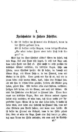 Sprüchwörter in Luthers Schriften