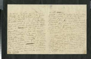 Antwortbrief von Franz Liszt an Robert Schumann. Rom, 01.03.1839. Innenseiten