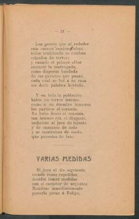 Varias medidas