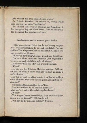 Nachhilfeunterricht einmal ganz anders