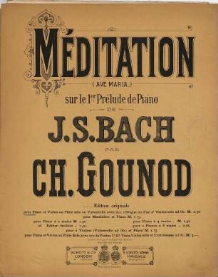 Méditation sur le 1er prélude de S. Bach