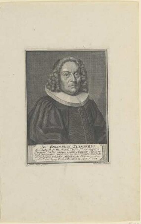 Bildnis des Ioh. Rodolphus Zuingerus
