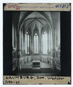 Naumburg (Saale), Dom : Innenansicht, Westchor, Blick nach W