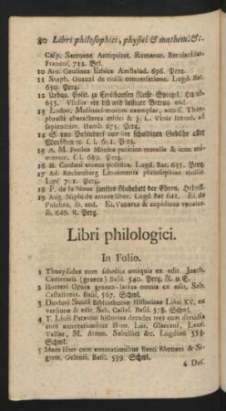 Libri philologici.