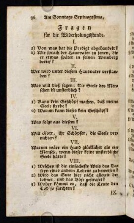 36-38, Fragen