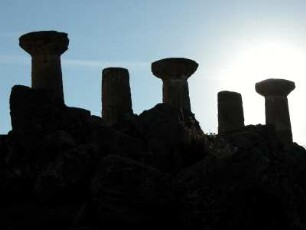 Reste Zeus-Tempel in Agrigent