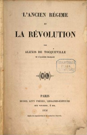 L'ancien régime et la révolution