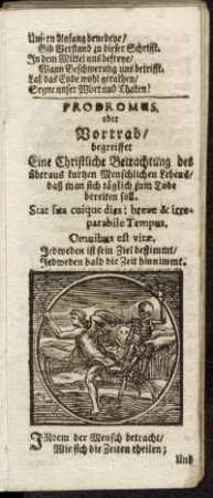 Prodromus. oder Vortrab[...]