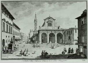 Veduta della chiesa e Piazza di S. Pier Maggiore