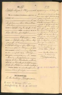 Standesamtsbuch der Stadt Aschaffenburg: Geburten 365/1900 - 184/1901