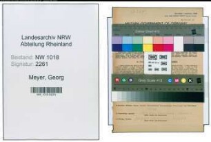 Entnazifizierung Georg Meyer , geb. 08.01.1909 (Elektriker)