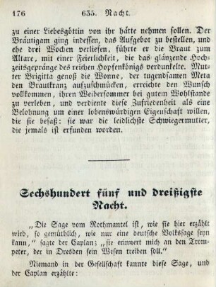 Sechshundert fünf und dreißigste Nacht