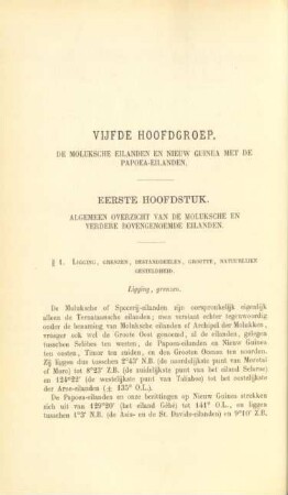 Eerste hoofdstuk. Algemeen overzicht van de Moluksche en verdere bovengenoemde eilanden