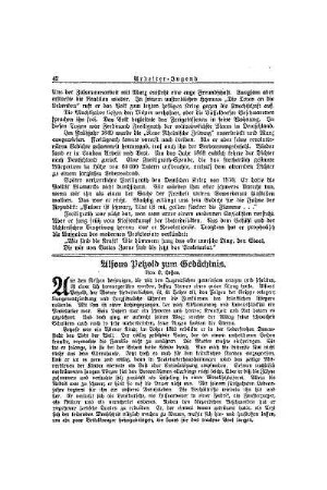 Alfons Petzold zum Gedächtnis
