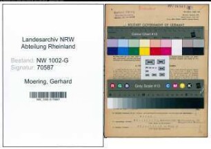 Entnazifizierung Gerhard Moering, geb. 30.04.1897 (Werbefachmann)