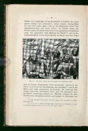 Fig. 47. Veit Stoss, Detail aus dem Schrein des Bamberger Altars.