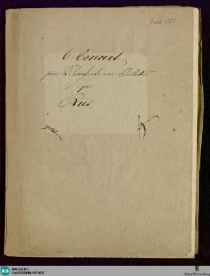 Sixieme concert pour le pianoforte : Op. 123