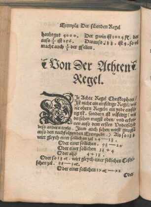 Von Der Achten Regel.