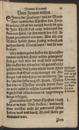 Vom Freyen willen.