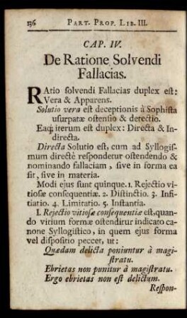 Cap. IV. De Ratione Solvendi Fallacias.
