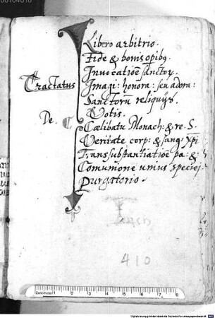 'Praecipuorum articulorum catholicae fidei, quae iam passim a neutericis in controversiam ducuntur, pro iunioribus .. explicatio' - BSB Clm 14773