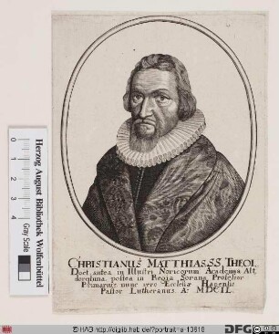 Bildnis Christian Matthiae (eig. Madsen)