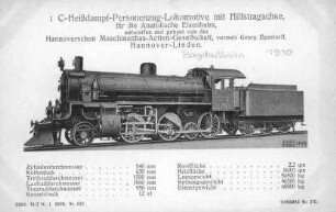 1 C-Heißdampf-Personenzug-Lokomotive .