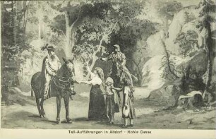 Tell-Aufführung in Altdorf - Hohle Gasse