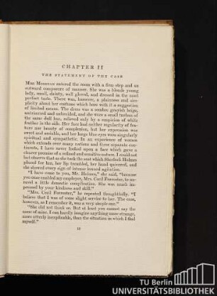 Chapter II. The statement of the case
