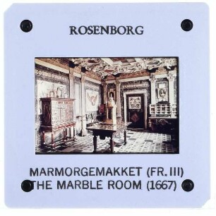 Kopenhagen, Schloss Rosenborg : Marmorgemach