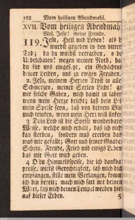 Vom heiligen Abendmahl.