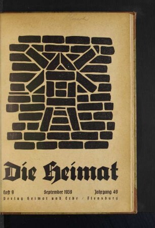 Heft 9 September 1939 Jahrgang 49
