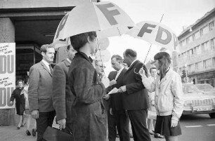 Wahlwerbung zur Kommunalwahl am 20. Oktober 1968.